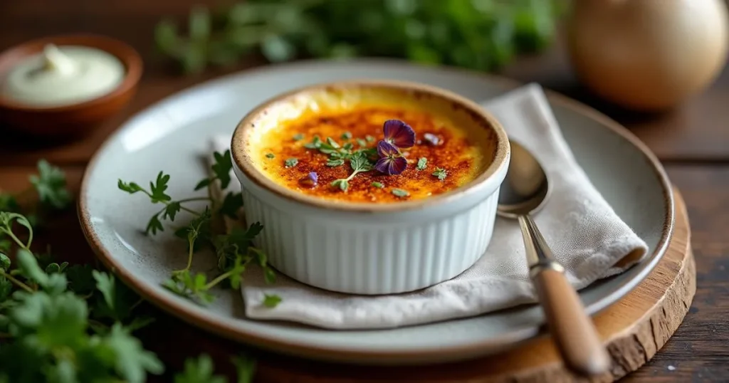 savory crème brûlée