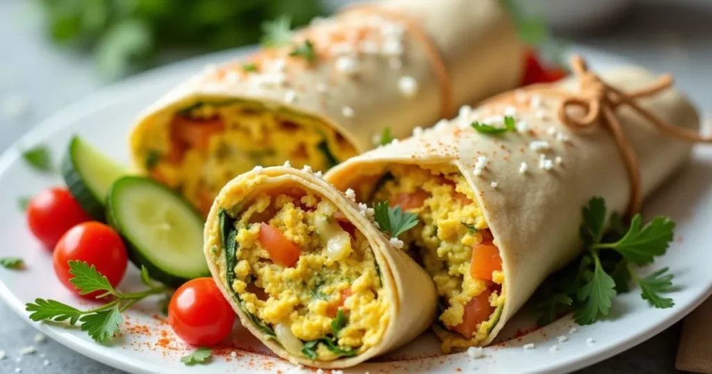 egg scramble recipe wrap