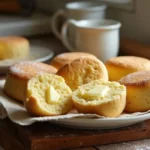 English muffin recipe with einkorn flour – freshly baked muffins, golden brown and fluffy, ready to enjoy